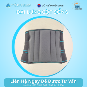 Đai lưng cột sống SunOrthotech – Hỗ trợ đau lưng, thoát vị, thoái hóa  –  SPBB102