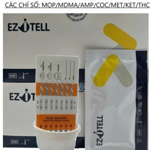 Que test ma túy 7 chân EZiTELL (MOP/MDMA/COC/MET/KET/THC/K2-50) 10 6 1