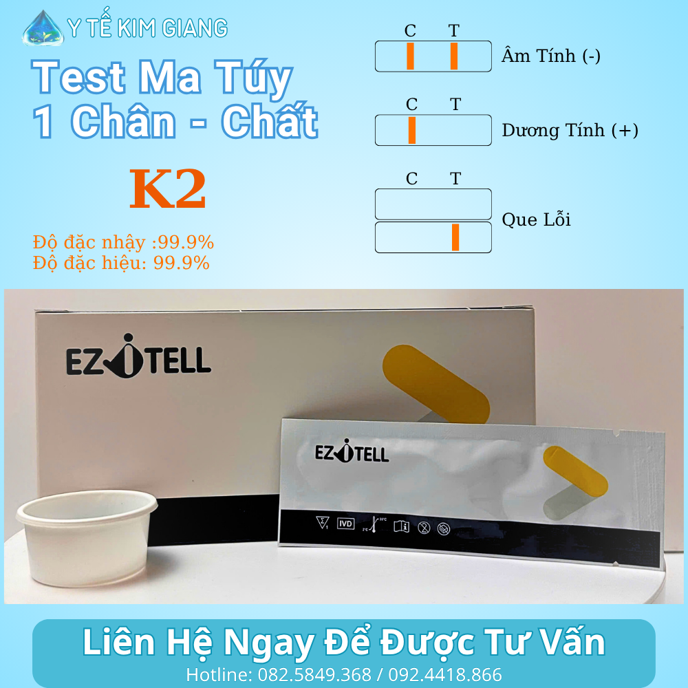 Que test ma túy 1 chân EZiTELL K2 – Test cần sa tổng hợp 1 8 3