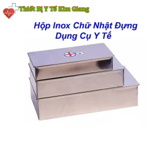 Hộp Inox Chữ Nhật Đựng Dụng Cụ Y Tế