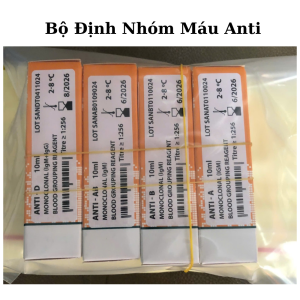 Test Nhóm Máu Anti-A/B/AB/D 10 ml IgM+IgG – Xét Nghiệm ABO & Rh(D) Chính Hãng 23 13 1