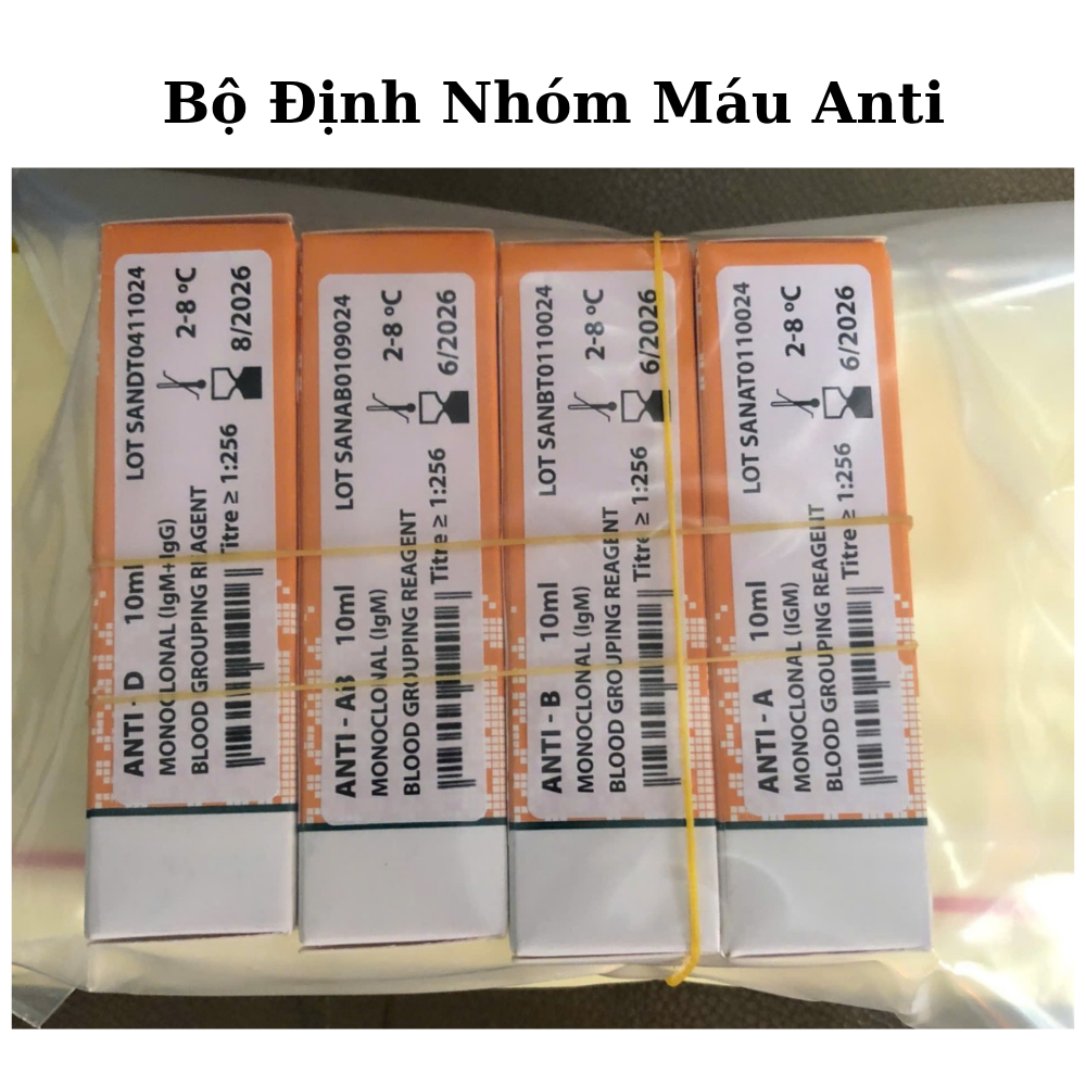 Test Nhóm Máu Anti-A/B/AB/D 10 ml IgM+IgG – Xét Nghiệm ABO & Rh(D) Chính Hãng 12 13 1