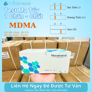 Que test ma túy MDMA Novatrend 1 Chân – phát hiện Ecstasy trong nước tiểu, đọc sau 5 phút