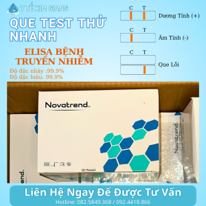 Test ELISA bệnh truyền nhiễm Novatrend – panel rộng, huyết thanh, 60–120 phút