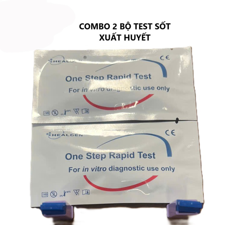 Que test sốt xuất huyết HEALGEN – Dengue NS1/IgM/IgG nhanh, mẫu máu đầu ngón/huyết thanh, đọc 10–15 phút 4 TEST SOT HUYET