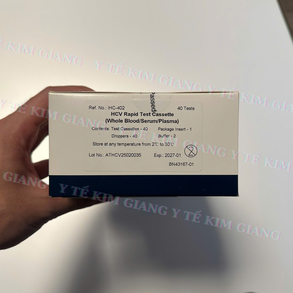 Test viêm gan E EZITELL – HEV IgM/IgG nhanh, mẫu máu đầu ngón/huyết thanh, đọc 10–15 phút 3 c