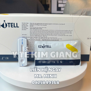 TEST EZITELL Influenza A+B Ngừa Dịch Cúm 2025 - KHAY THỬ XÉT NGHIỆM ĐỊNH TÍNH KHÁNG NGUYÊN VIRUS CÚM A+B 11 2 lg