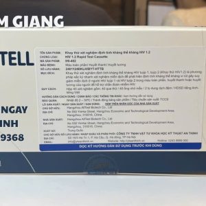 Que Test EZITELL HIV 1.2 Rapid Test Cassette – Khay Thử Xét Nghiệm Định Tính Kháng Thể HIV 1.2 7 3 lg