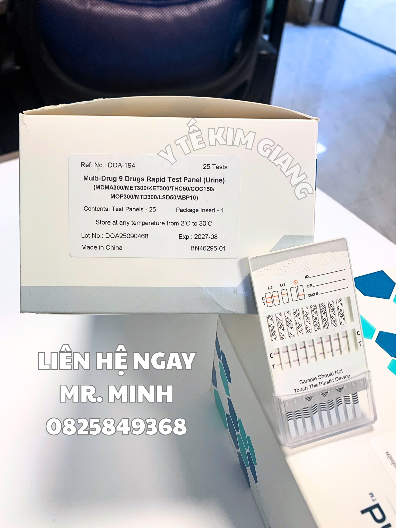 Khay thử xét nghiệm định tính 9 chất gây nghiện trong mẫu nước tiểu Novatrend 2025 - Test Ma Túy 9 Chân An Toàn Tại Nhà 2 4 4