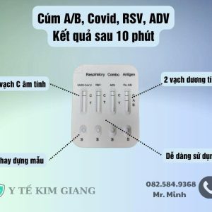 Khay thử xét nghiệm định tính 5 loại cúm Respiratory Combo Antigen Rapid Test GENESIGN 2025 - TEST CÚM 5 IN 1 MỚI 6 5in1 2