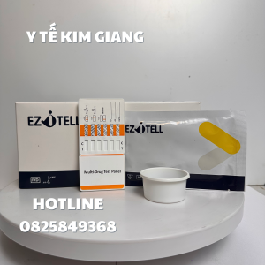 Khay thử xét nghiệm định tính EZITELL 6 chất ma túy MOP/MDMA/MET/COC/KET/THC: Multi-Drug 6 Drugs Rapid Test Panel (Urine) 6 2 lg 6c