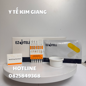 Khay thử xét nghiệm định tính EZITELL 6 chất ma túy MOP/MDMA/MET/COC/KET/THC: Multi-Drug 6 Drugs Rapid Test Panel (Urine) 9 3 lg 6c