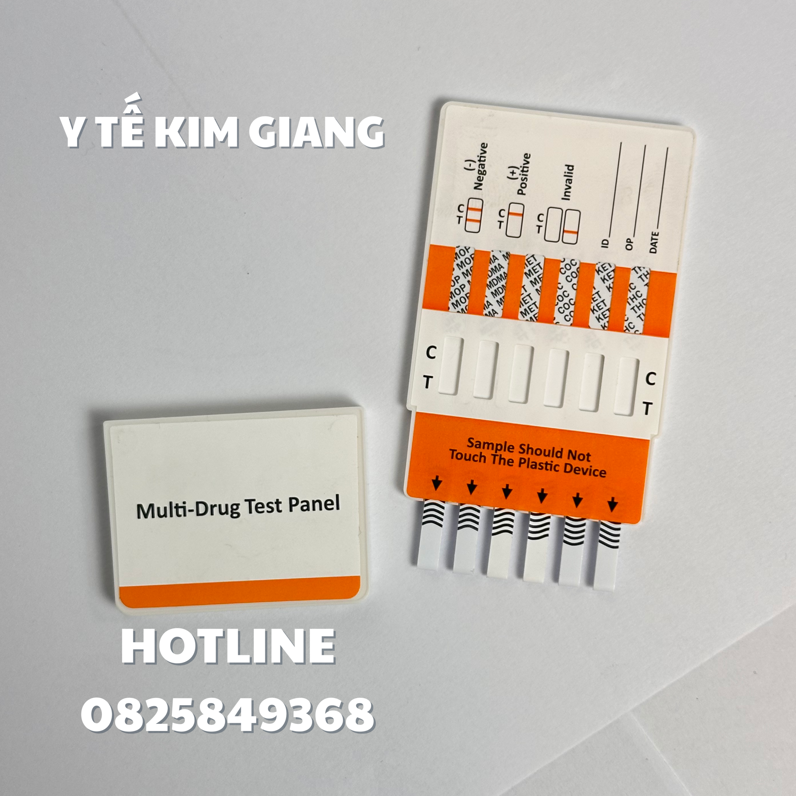 Khay thử xét nghiệm định tính EZITELL 6 chất ma túy MOP/MDMA/MET/COC/KET/THC: Multi-Drug 6 Drugs Rapid Test Panel (Urine) 18 4 lg 6c scaled