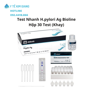 Test nhanh dạ dày Abbott Bioline™ H.Pylori - Khay Thử Xét Nghiệm Định Tính Hàn Quốc Hộp 30 Khay 20 H.pylori