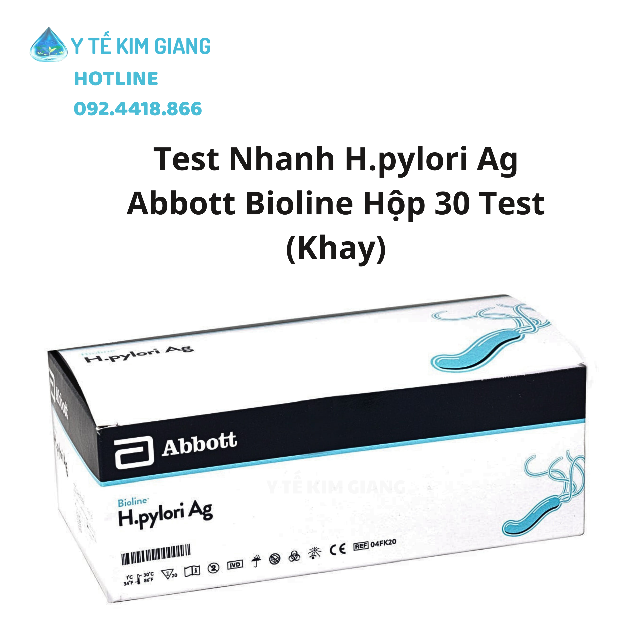 Test nhanh dạ dày Abbott Bioline™ H.Pylori - Khay Thử Xét Nghiệm Định Tính Hàn Quốc Hộp 30 Khay 5 H.pylori 6 scaled