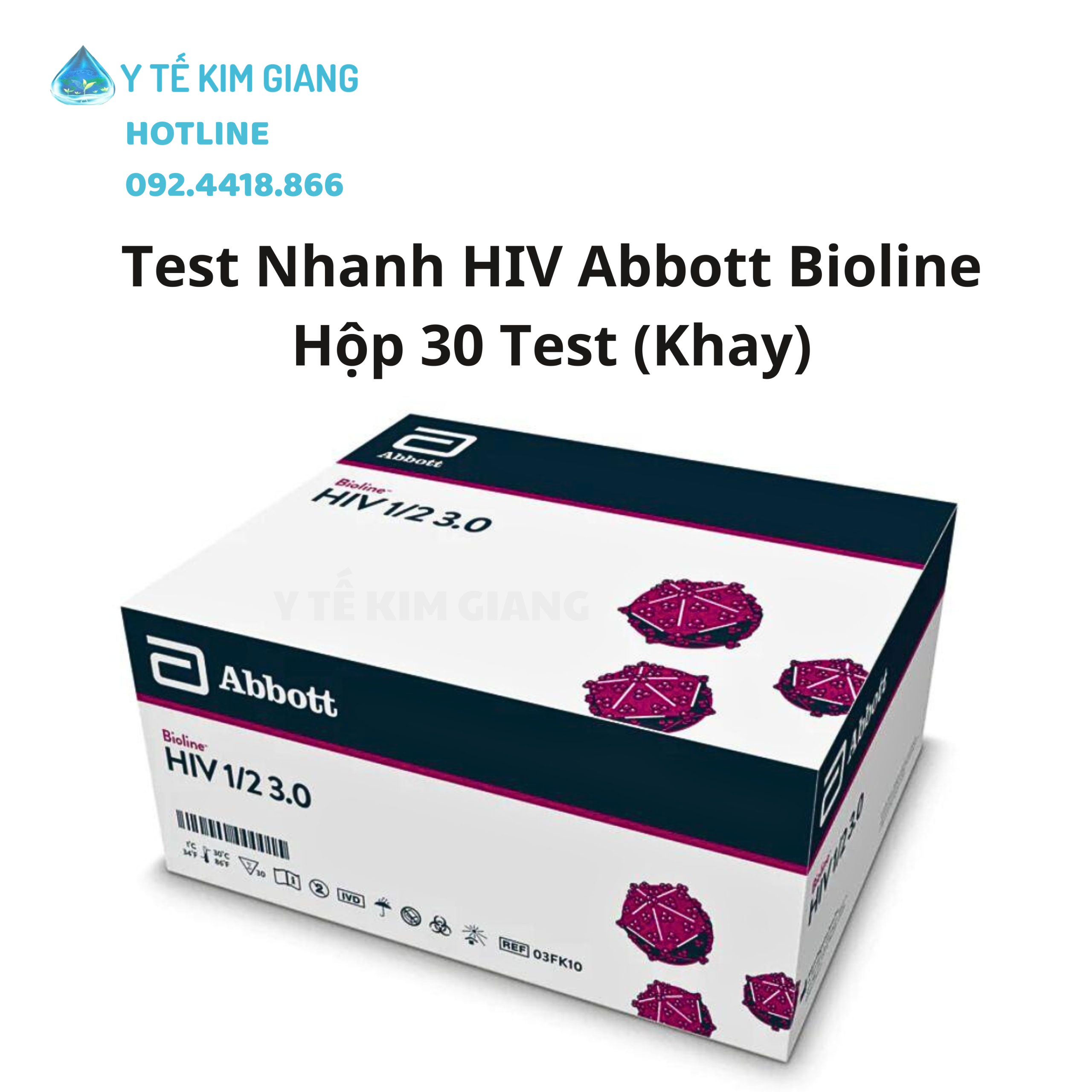 Khay Xét Nghiệm Định Tính Kháng Thể Kháng HIV-1 & HIV-2 - Test Nhanh HIV Abbott Bioline™ HIV 1/2 3.0 HỘP 30 TEST MỚI 4 HIV han 6 scaled