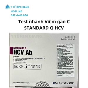 Test viêm gan C tại nhà STANDARD Q HCV Ab SD Biosensor - Khay xét nghiệm định tính CHUẨN WHO 12 ag covid19 2 1