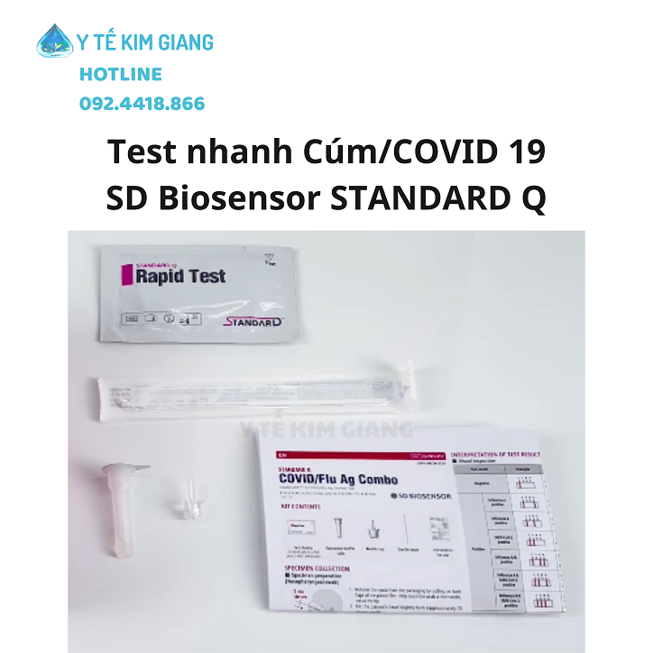 Test kiểm tra cúm SD Biosensor STANDARD Q COVID/Flu Ag Combo - Khay xét nghiệm định tính COVID/Cúm 2026 4 covid19 3