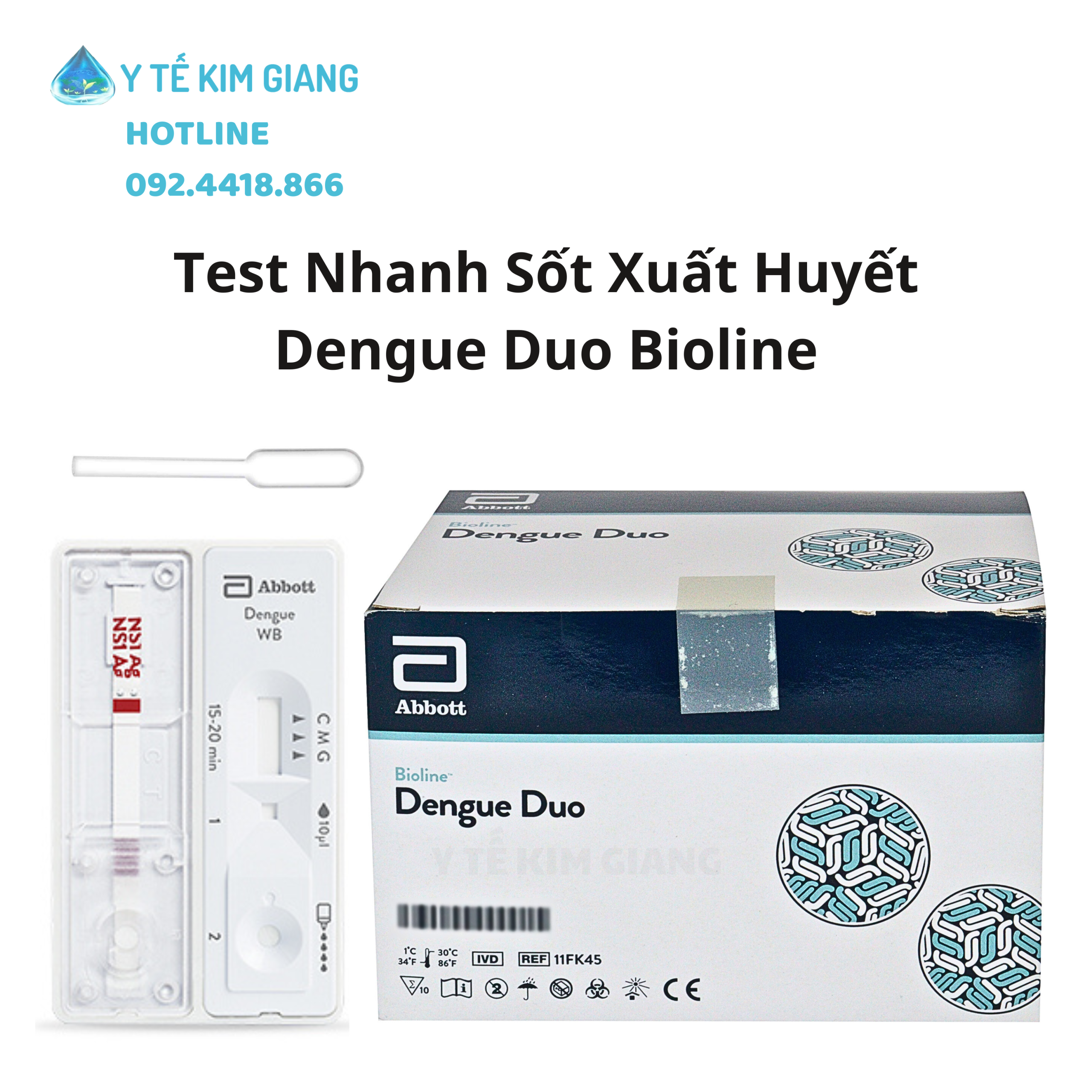 Test sốt xuất huyết 2 trong 1 Bioline™ Dengue Duo - Khay Xét Nghiệm Định Tính Hàn Quốc Chính Hãng Abbott 2 dengue duo 2 scaled