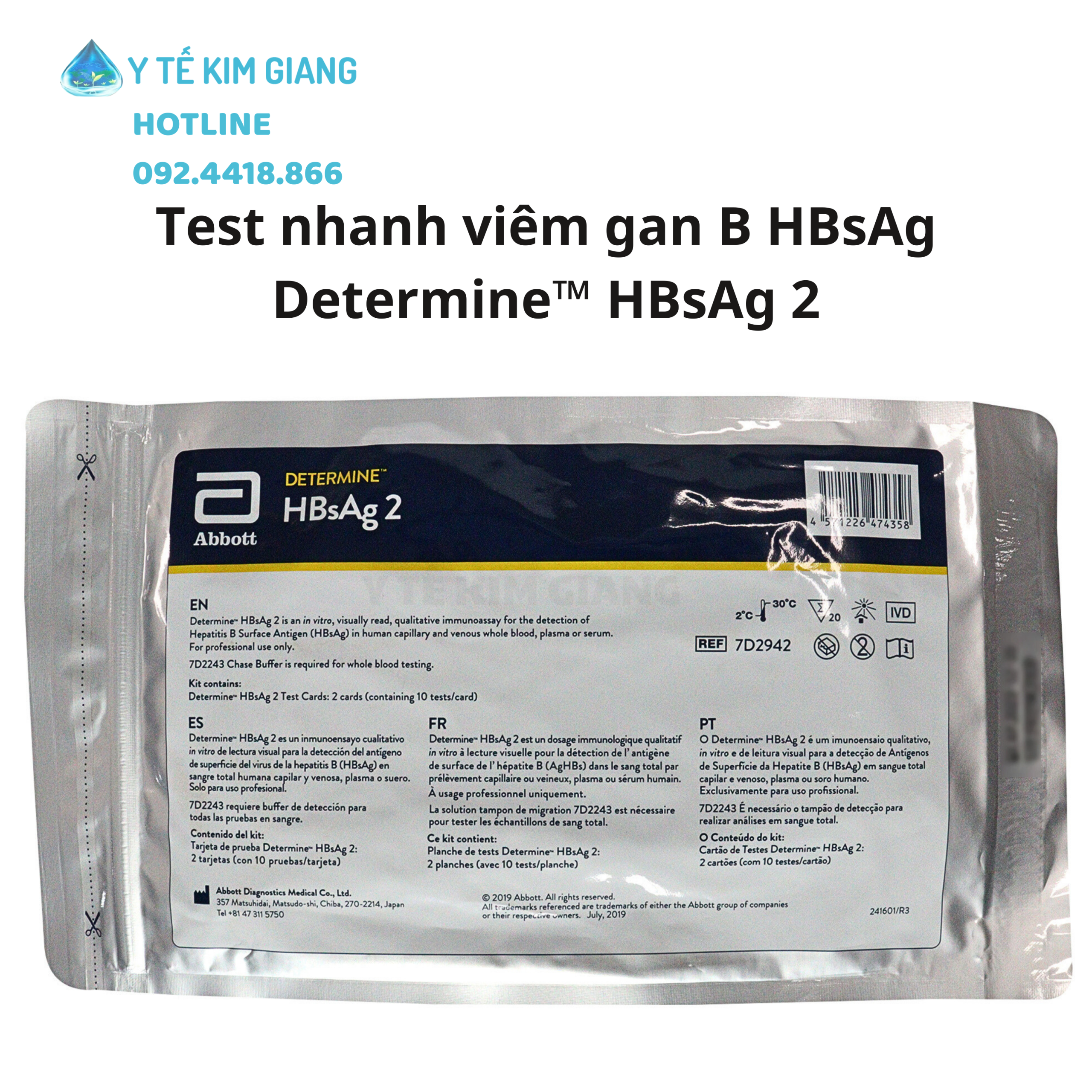 Khay xét nghiệm định tính viêm gan B Abbott - Kiểm tra viêm gan B nhanh & chính xác với test Determine™ HBsAg 2 4 hbsag vgb 8 scaled