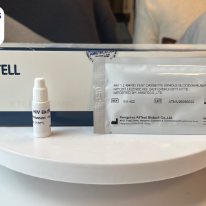 Khay test nhanh HIV Ezitell xét nghiệm định tính kháng thể kháng HIV [THẾ HỆ MỚI NHẤT]