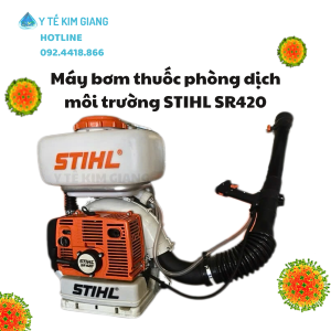 Máy bơm thuốc phòng dịch môi trường STIHL [Mã SR420] – Phun xa 12m, công suất mạnh