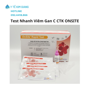 Khay thử xét nghiệm định tính kháng thể kháng vi rút viêm gan C [Mã R0024C] - Khay test viêm gan C CTK OnSite H30 Test 2026