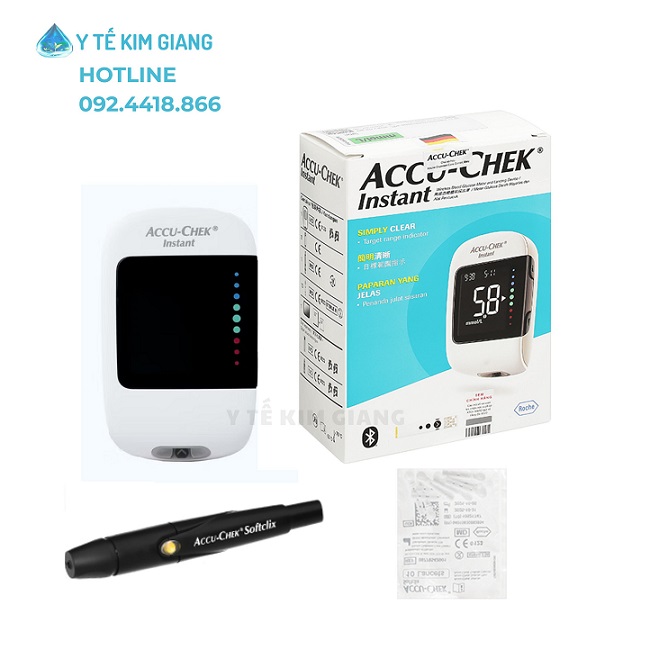 Máy đo đường huyết tại nhà Accu-Chek Instant Test Đường Huyết Chính Xác 1 accuchek instant 3