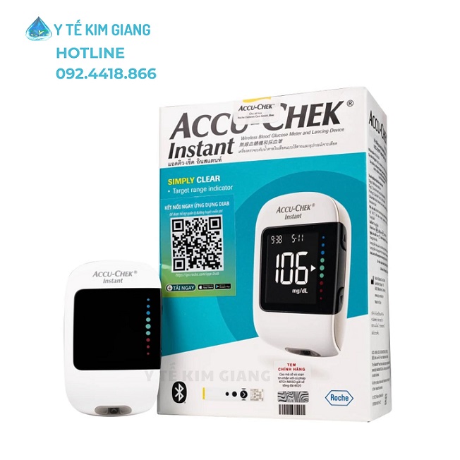 Máy đo đường huyết tại nhà Accu-Chek Instant Test Đường Huyết Chính Xác 3 accuchek instant