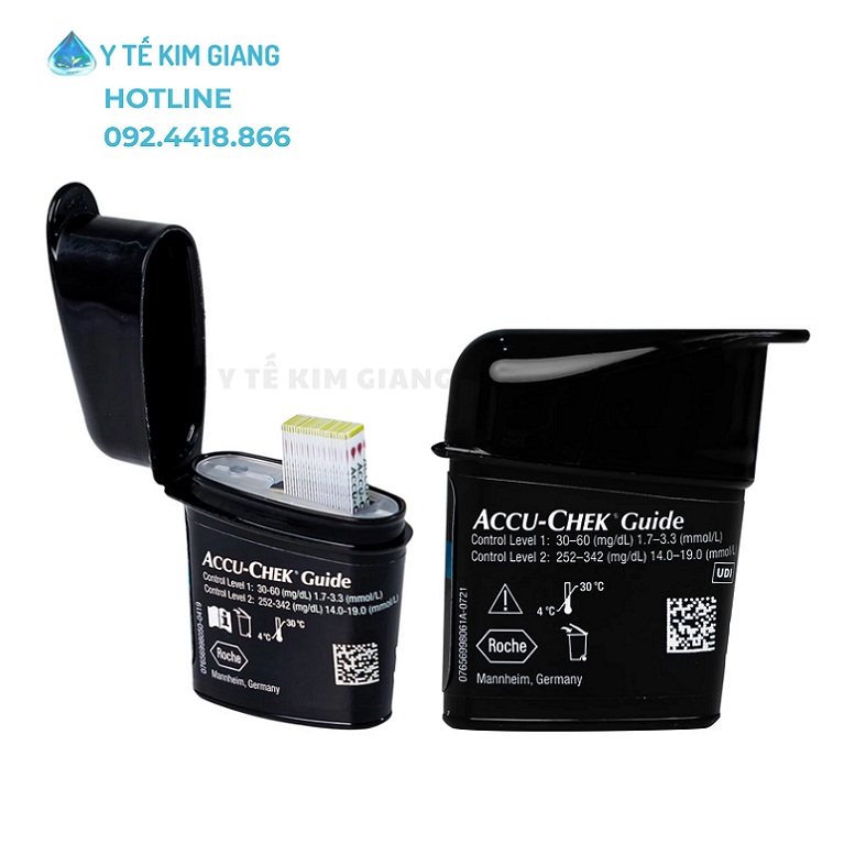 Que thử đường huyết Accu-Chek Guide chính hãng kiểm tra nhanh 3 que accu guide 2