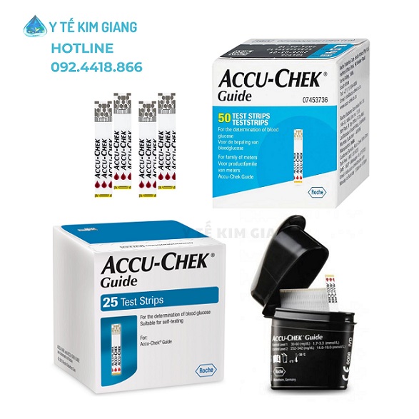 Que thử đường huyết Accu-Chek Guide chính hãng kiểm tra nhanh 1 que accu guide