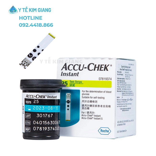 Que thử đường huyết Accu-Chek Instant chính hãng 1 que accu instant