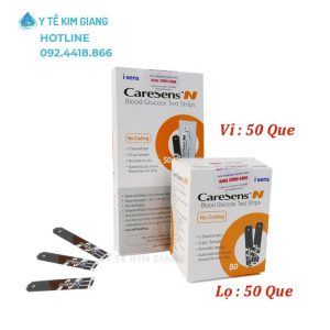 Que thử đường huyết CareSens N dễ sử dụng tại nhà mỗi ngày
