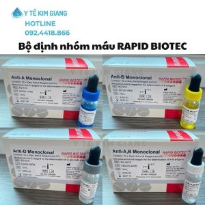 Bộ Định Nhóm Máu ABO Rapid Biotec Chính Hãng Anh Quốc – Xác Định Nhóm Máu Nhanh Và Chính Xác