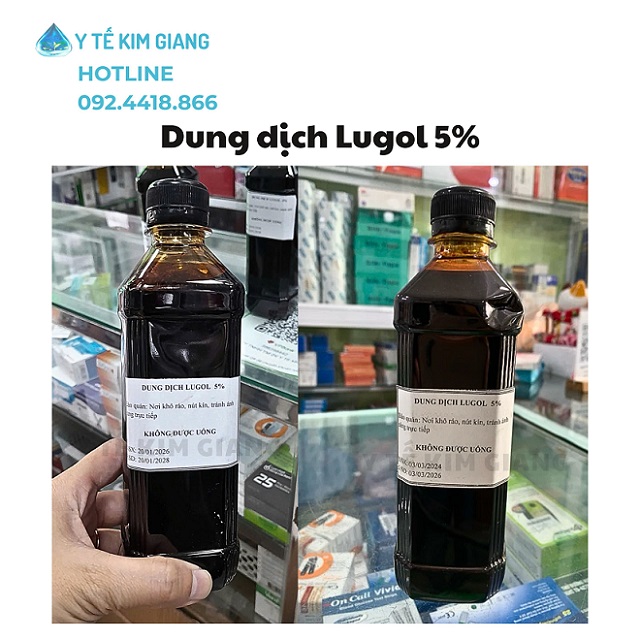 Dung dịch Lugol 5% – Dung dịch sát khuẩn và hỗ trợ thăm khám cổ tử cung hiệu quả 1 lugol 5 2
