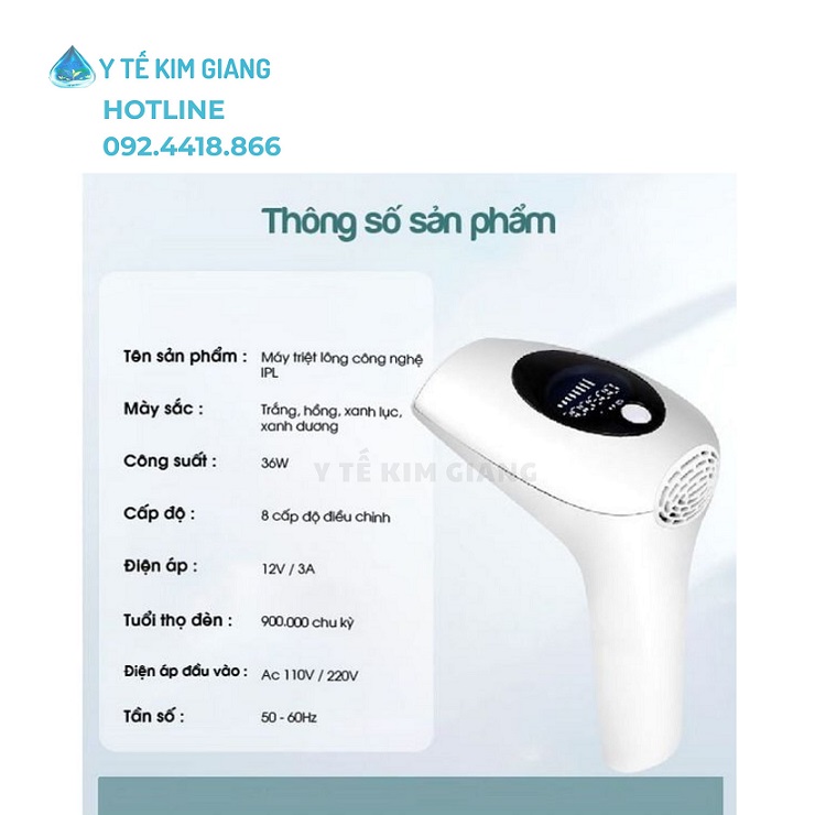 Máy Triệt Lông Tại Nhà Hàn Quốc Intense Pulsed Light – Triệt Nhanh Hiệu Quả, Tiết Kiệm Chi Phí 4 may triet long PL