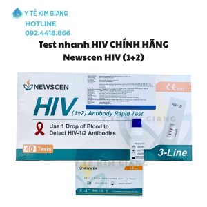 Test Nhanh HIV Newscen - Kiểm Soát Nguy Cơ Chủ Động Với Khay Test Nhanh HIV Newscen Tại Nhà