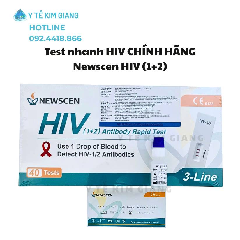 Test Nhanh HIV Newscen - Kiểm Soát Nguy Cơ Chủ Động Với Khay Test Nhanh HIV Newscen Tại Nhà 1 newscen HIV 12 3