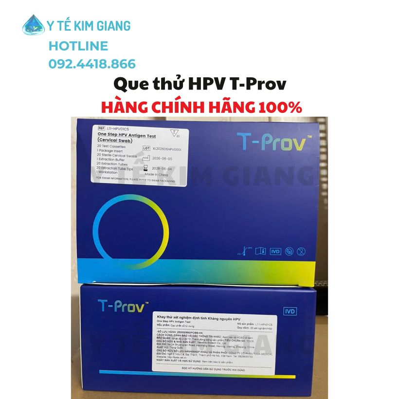 Test HPV tại nhà T-Prov – One Step HPV Antigen Test 20 Test 2 HPV TPROV