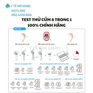 Test Cúm 8 Trong 1 Chẩn Đoán Nhanh – Phát Hiện Nhanh Đồng Thời 8 Tác Nhân Gây Nên Bệnh Hô Hấp TRONG 10 PHÚT?! 5 fastep 8in1 cum 2