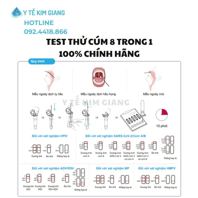 Test Cúm 8 Trong 1 Chẩn Đoán Nhanh – Phát Hiện Nhanh Đồng Thời 8 Tác Nhân Gây Nên Bệnh Hô Hấp TRONG 10 PHÚT?! 3 fastep 8in1 cum 2