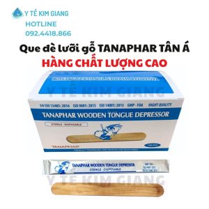 Que đè lưỡi gỗ Tanaphar Tân Á – Hộp 100 que ĐÃ TIỆT TRÙNG